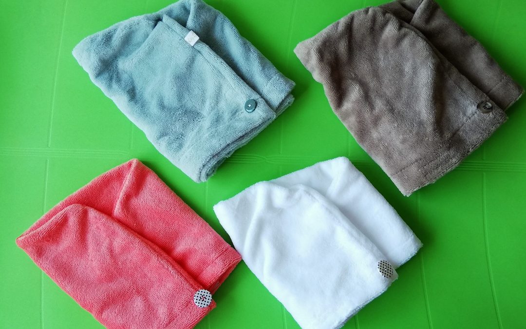 Serviette de bain pour cheveux